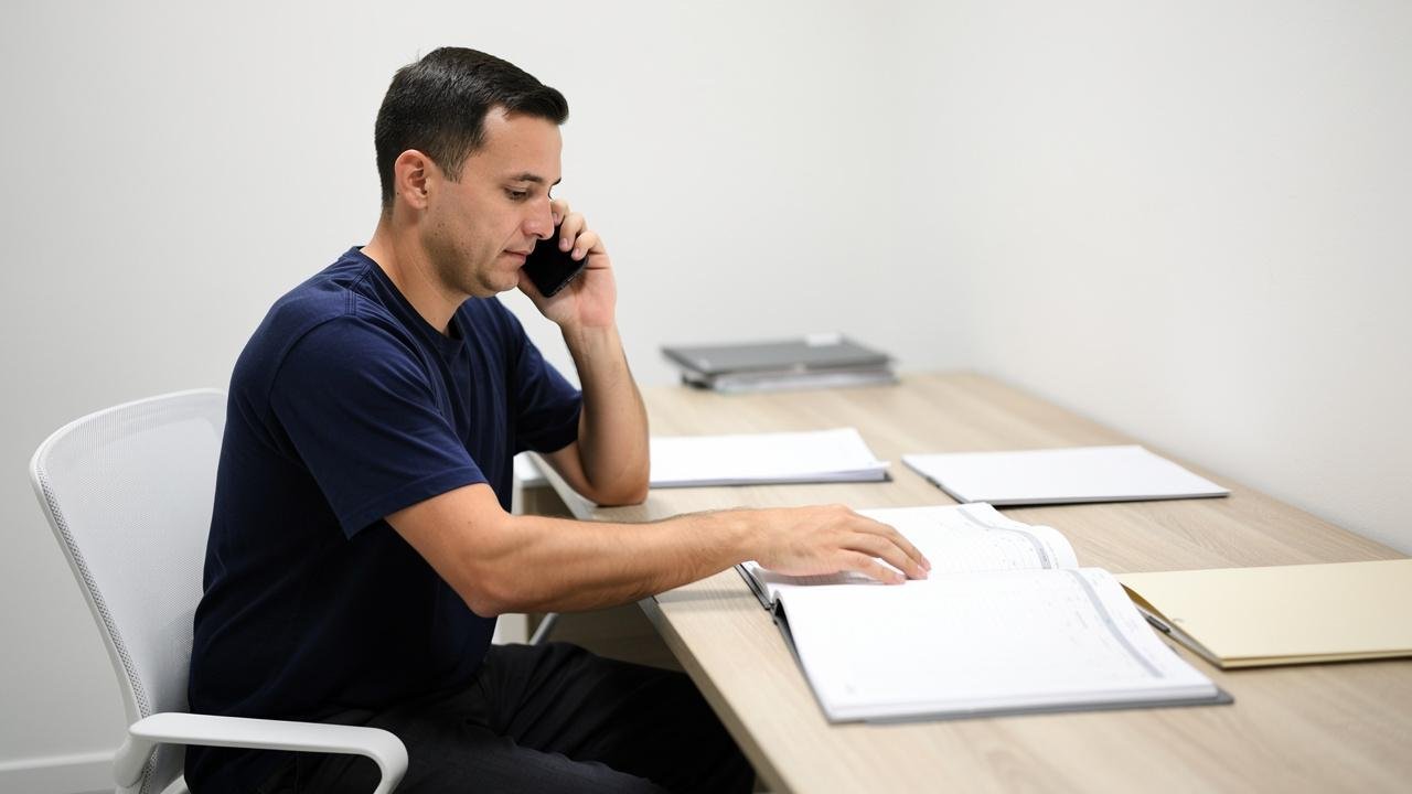muskarac-telefon-planer-sto