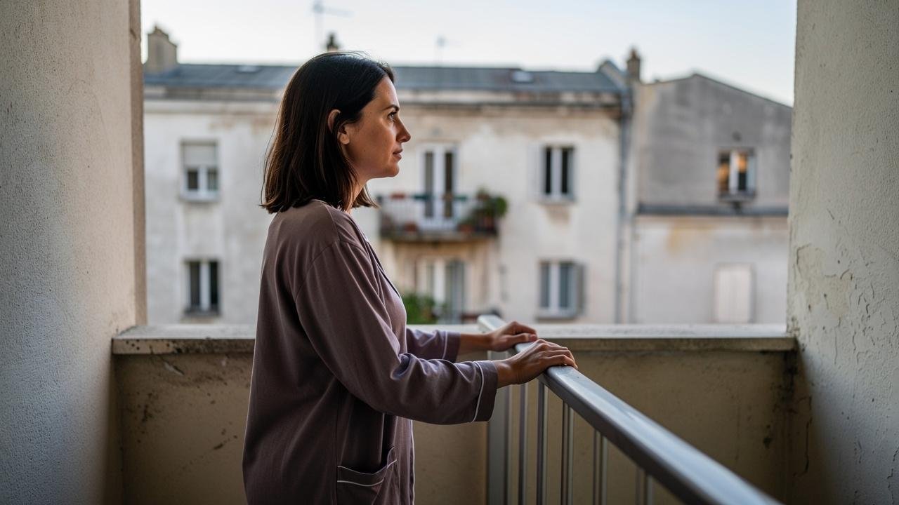 zena-balkon-ograda-zgrada