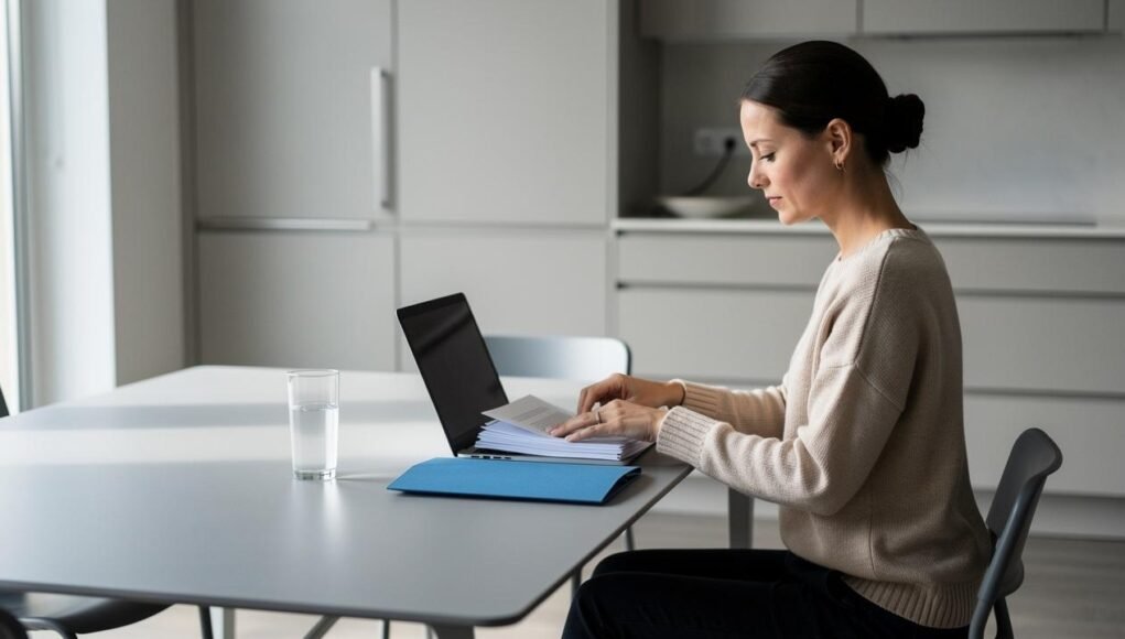 zena-laptop-dokumenti-sto zena-laptop-dokumenti-sto
