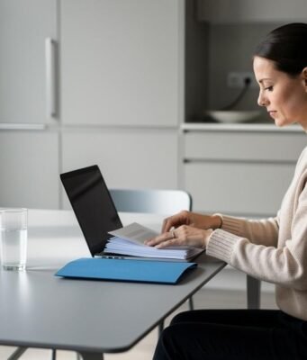Dokumenta za rad, studiranje ili selidbu u inostranstvo: šta treba pripremiti unapred? zena-laptop-dokumenti-sto